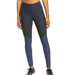 Outdoor Voices Color Block Blue Gray High Rise 7/8 Leggings Size Small‎